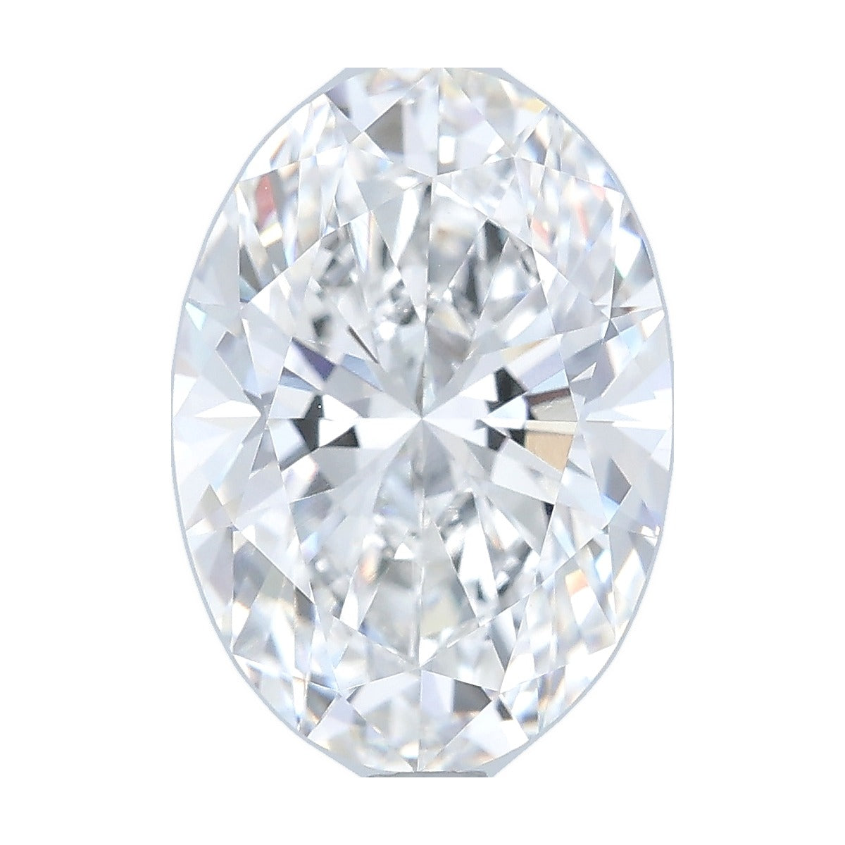 3.54 ct oval lab-grown diamond, F color, VVS2 clarity, IGI certified, still from its 360° video