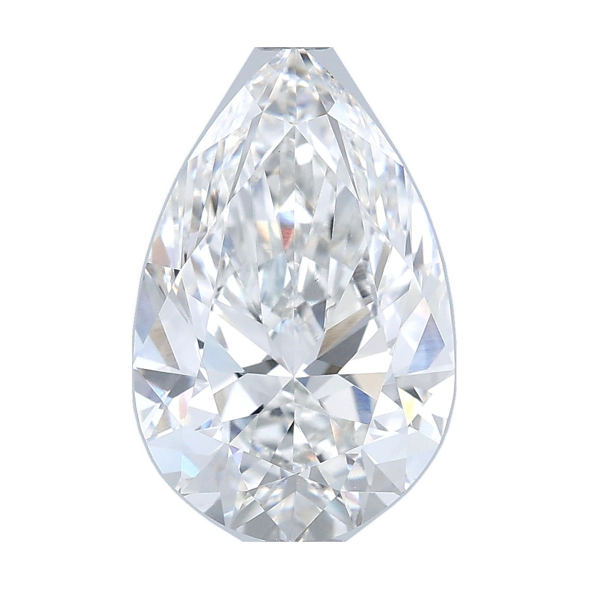 3.54 ct pear lab-grown diamond, F color, VS1 clarity, IGI certified, still from its 360° video