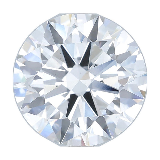 3.54 ct round lab-grown diamond, E color, VS1 clarity, IGI certified, still from its 360° video