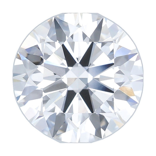 3.54 ct round lab-grown diamond, F color, VVS2 clarity, IGI certified, still from its 360° video