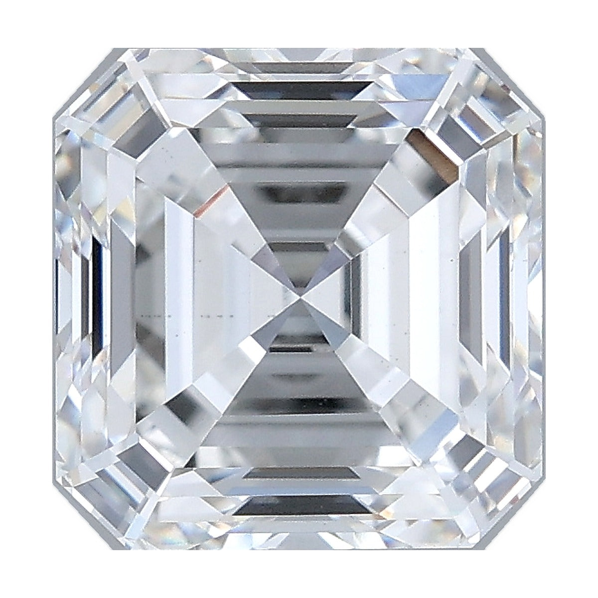 3.55 ct asscher lab-grown diamond, F color, VS1 clarity, IGI certified, still from its 360° video