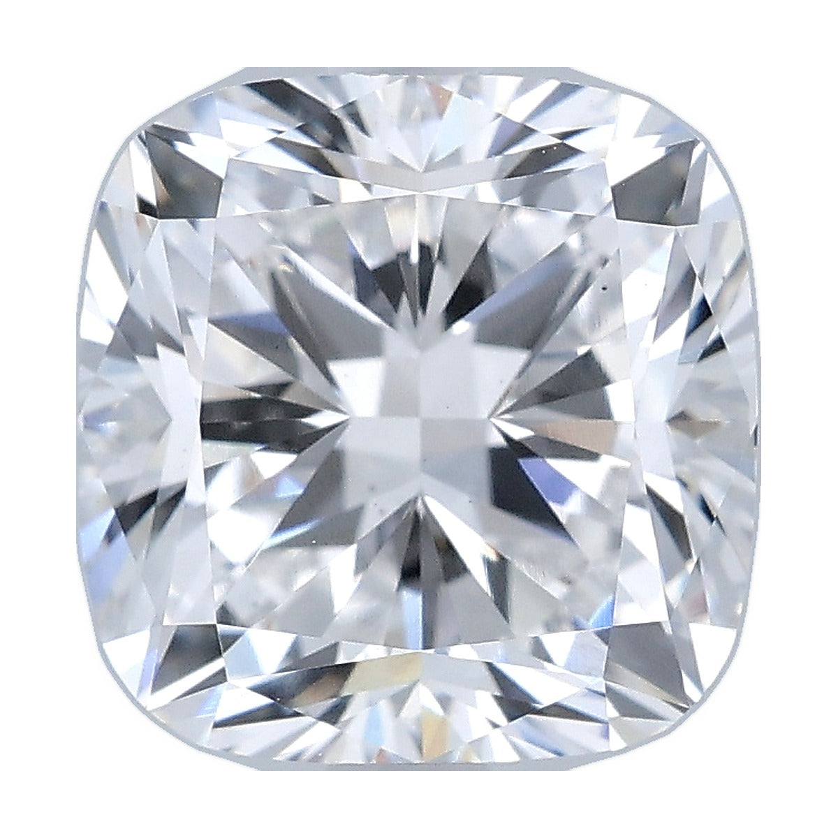 3.55 ct cushion lab-grown diamond, D color, VS1 clarity, IGI certified, still from its 360° video