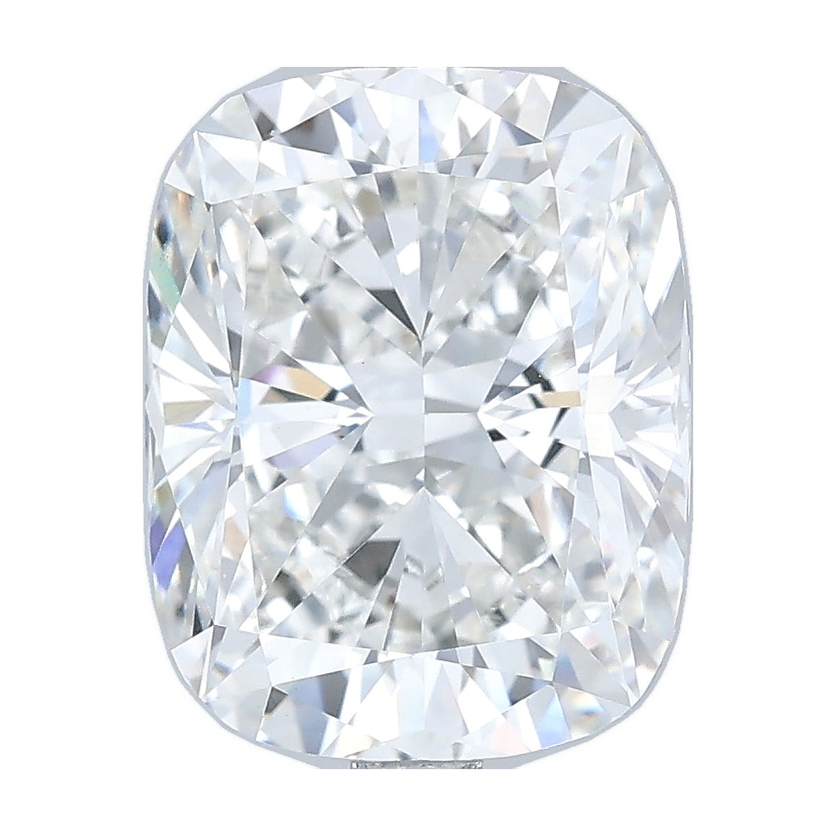 3.55 ct elongated cushion lab-grown diamond, F color, VVS2 clarity, IGI certified, still from its 360° video