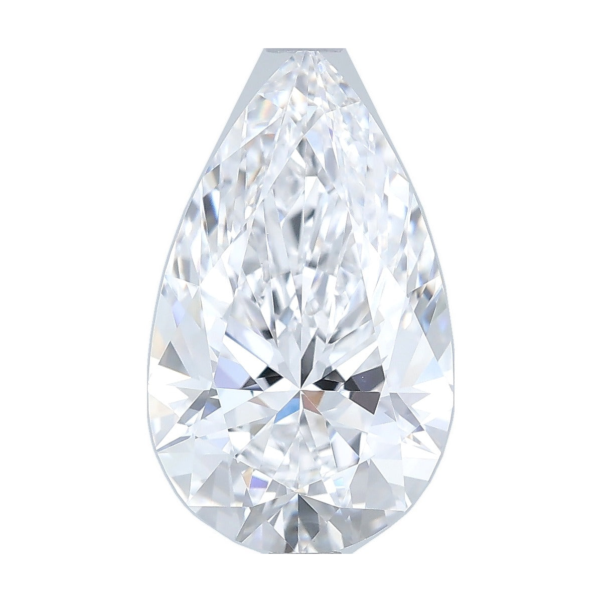 3.55 ct pear lab-grown diamond, D color, VVS2 clarity, IGI certified, still from its 360° video