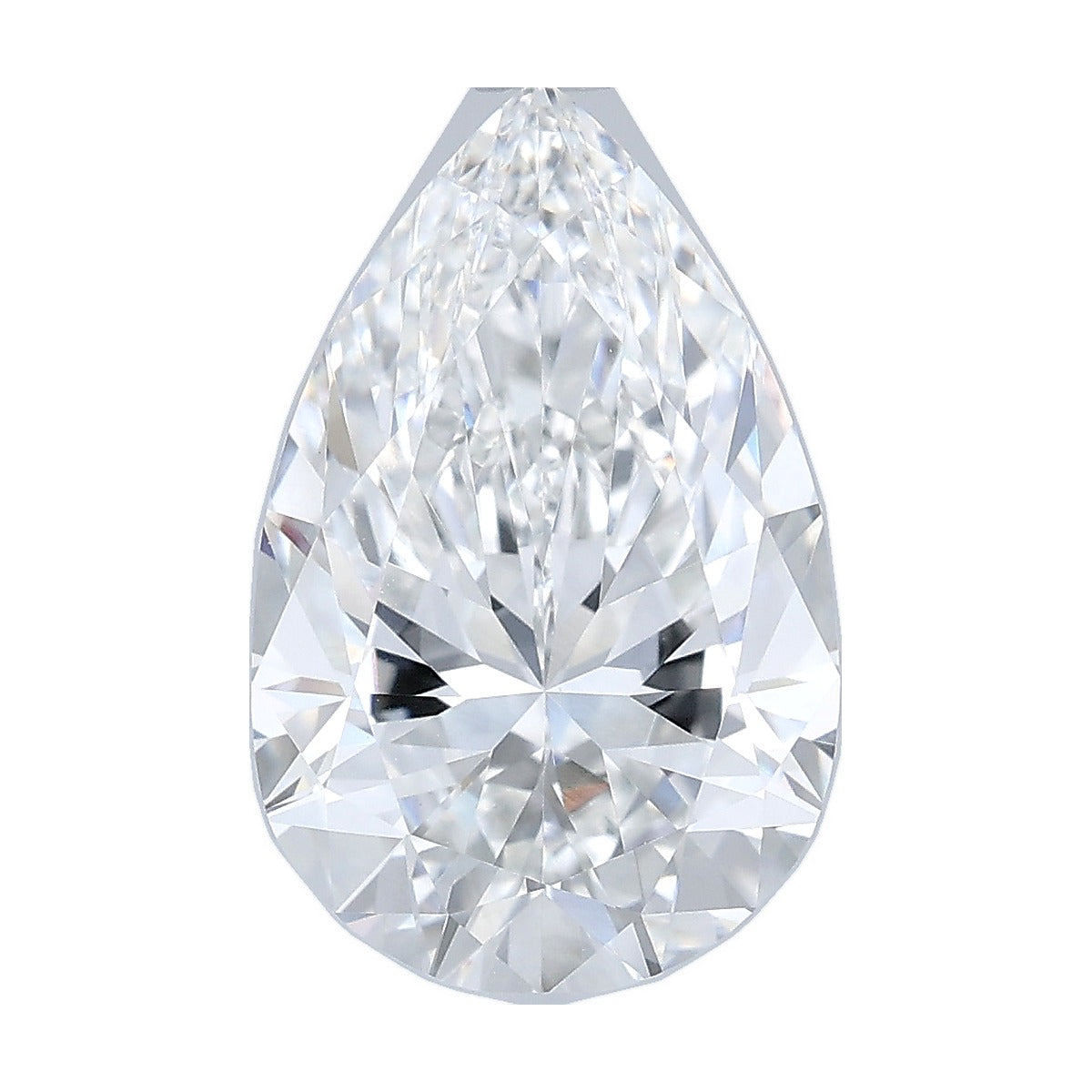 3.55 ct pear lab-grown diamond, F color, VVS2 clarity, IGI certified, still from its 360° video