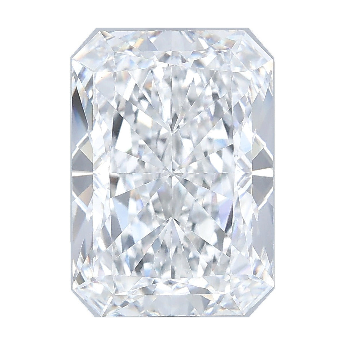3.55 ct radiant lab-grown diamond, D color, VVS1 clarity, IGI certified, still from its 360° video