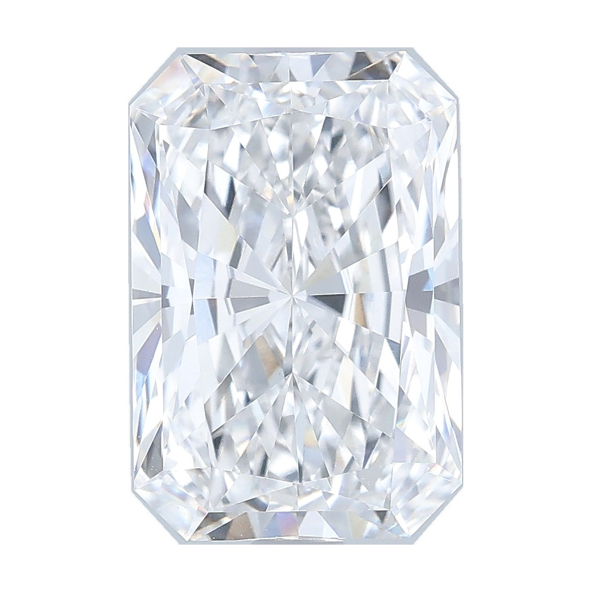 3.55 ct radiant lab-grown diamond, D color, VVS2 clarity, IGI certified, still from its 360° video
