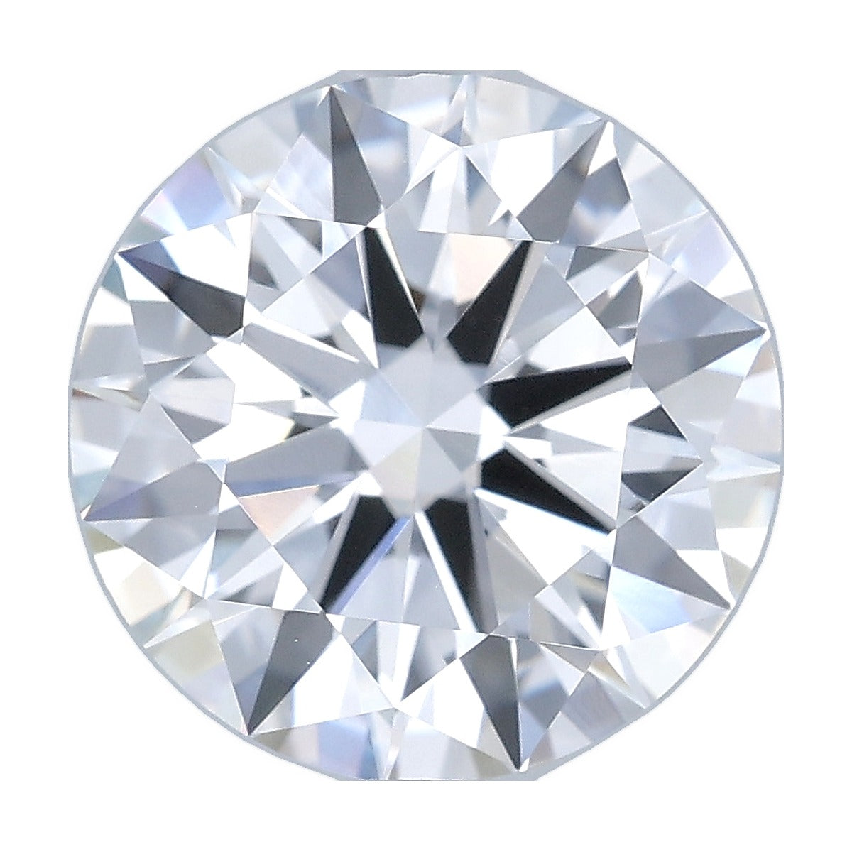 3.55 ct round lab-grown diamond, D color, VS1 clarity, IGI certified, still from its 360° video