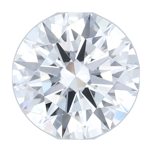 3.55 ct round lab-grown diamond, D color, VS1 clarity, IGI certified, still from its 360° video