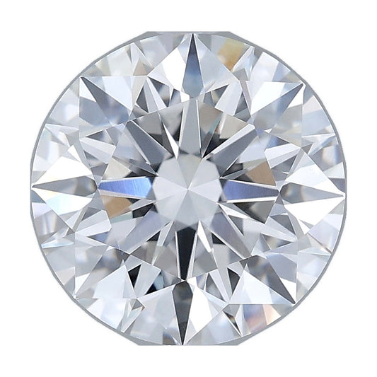 3.55 ct round lab-grown diamond, D color, VVS2 clarity, IGI certified, still from its 360° video