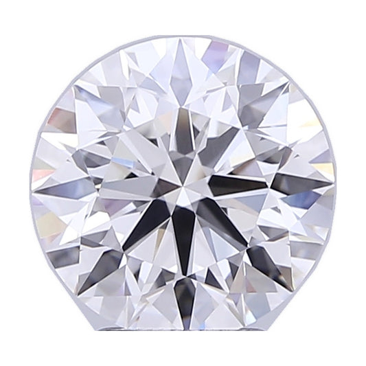 3.55 ct round lab-grown diamond, E color, VVS2 clarity, IGI certified, still from its 360° video