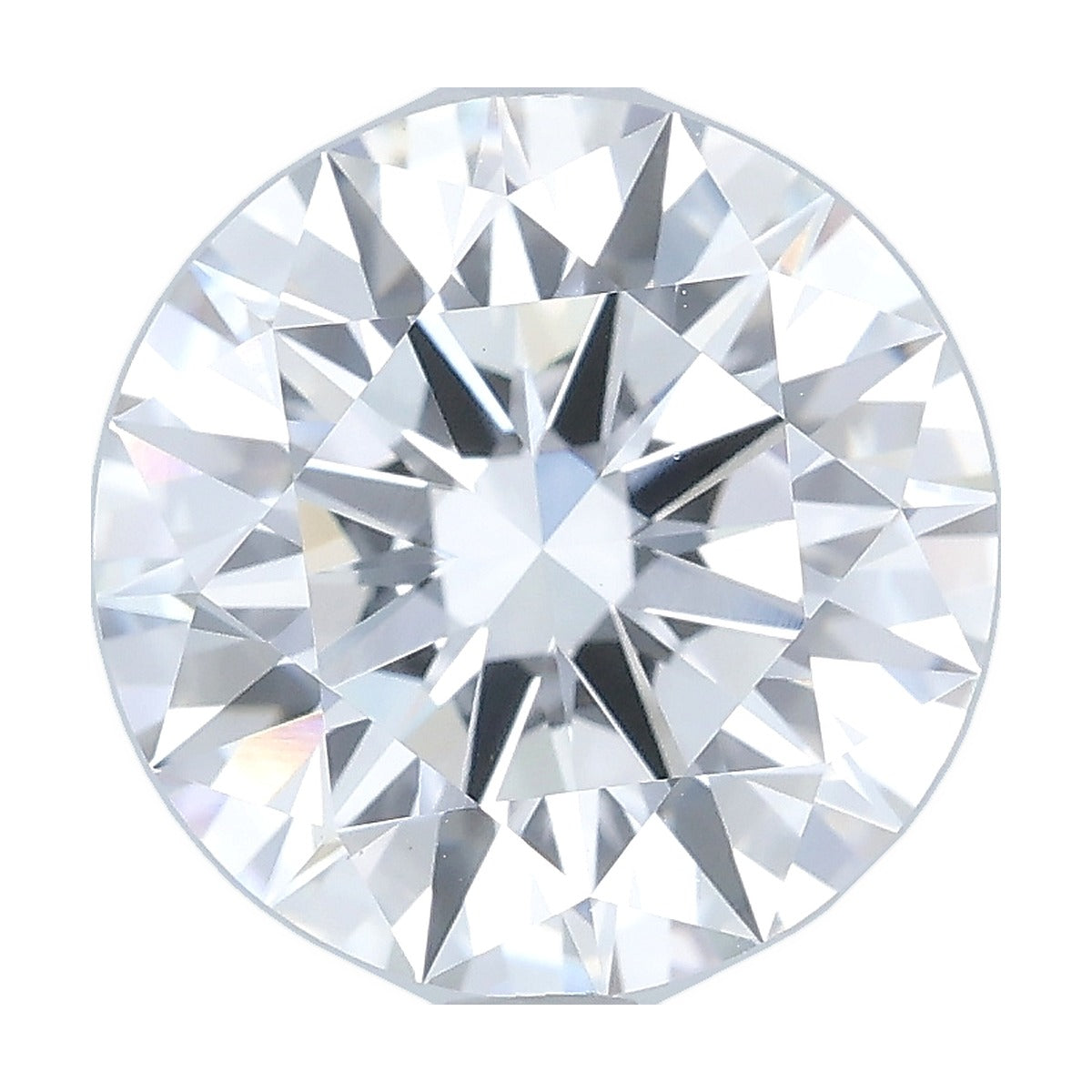 3.55 ct round lab-grown diamond, E color, VVS2 clarity, IGI certified, still from its 360° video