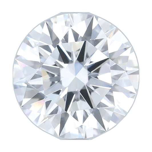 3.55 ct round lab-grown diamond, E color, VVS2 clarity, IGI certified, still from its 360° video
