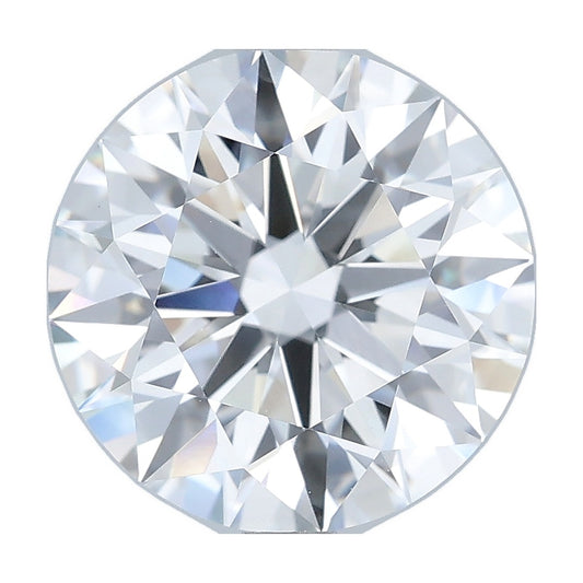 3.55 ct round lab-grown diamond, F color, VVS2 clarity, IGI certified, still from its 360° video