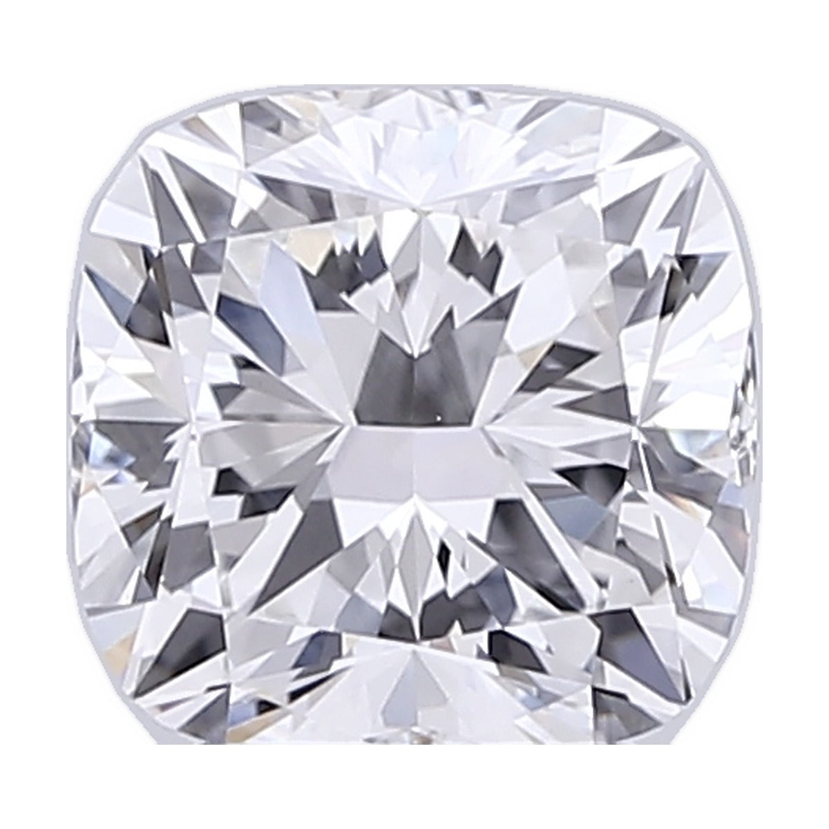 3.56 ct cushion lab-grown diamond, E color, VVS2 clarity, IGI certified, still from its 360° video