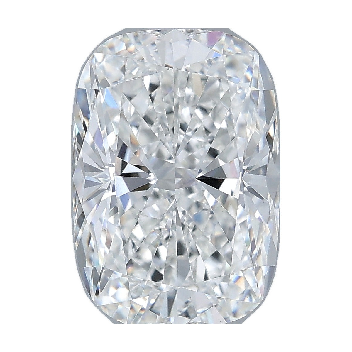 3.56 ct elongated cushion lab-grown diamond, E color, VVS2 clarity, IGI certified, still from its 360° video