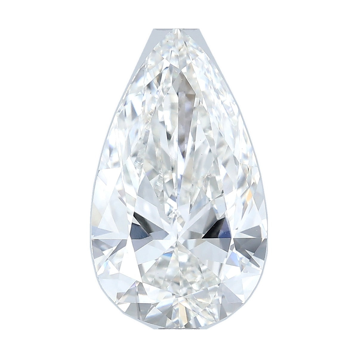 3.56 ct pear lab-grown diamond, F color, VVS2 clarity, IGI certified, still from its 360° video