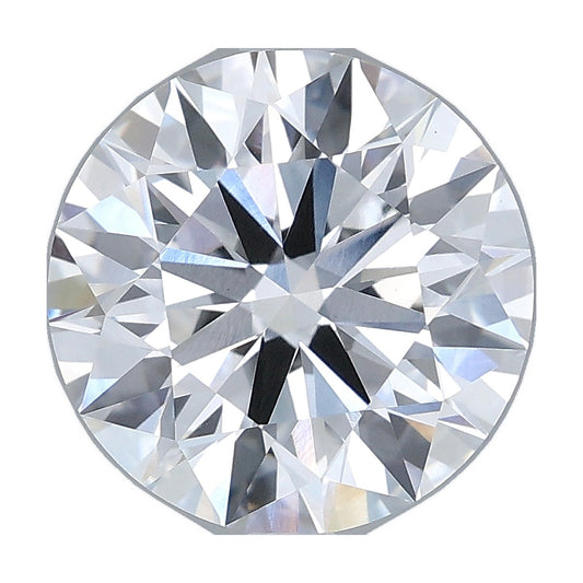 3.56 ct round lab-grown diamond, E color, VS1 clarity, IGI certified, still from its 360° video