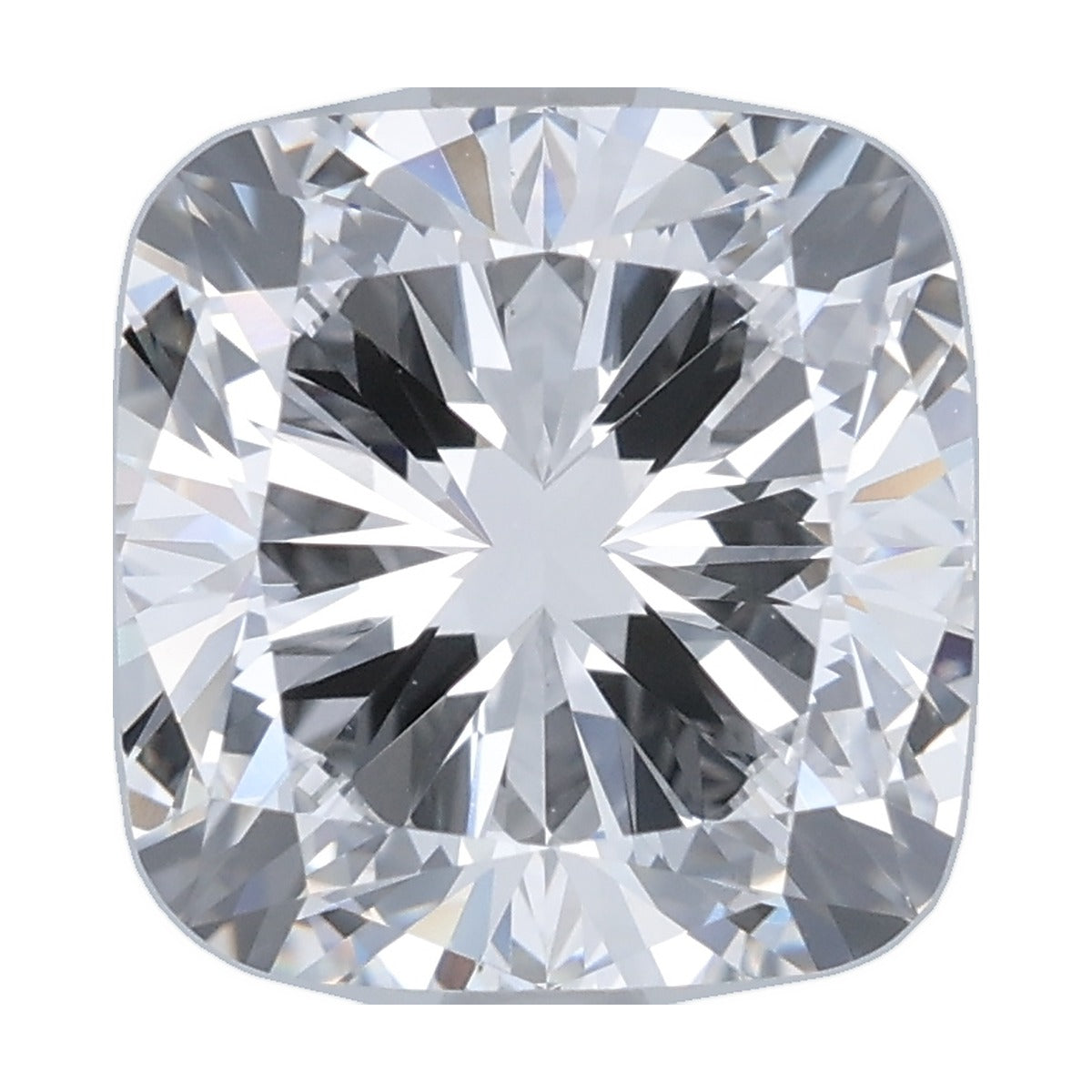 3.57 ct cushion lab-grown diamond, D color, VS1 clarity, IGI certified, still from its 360° video