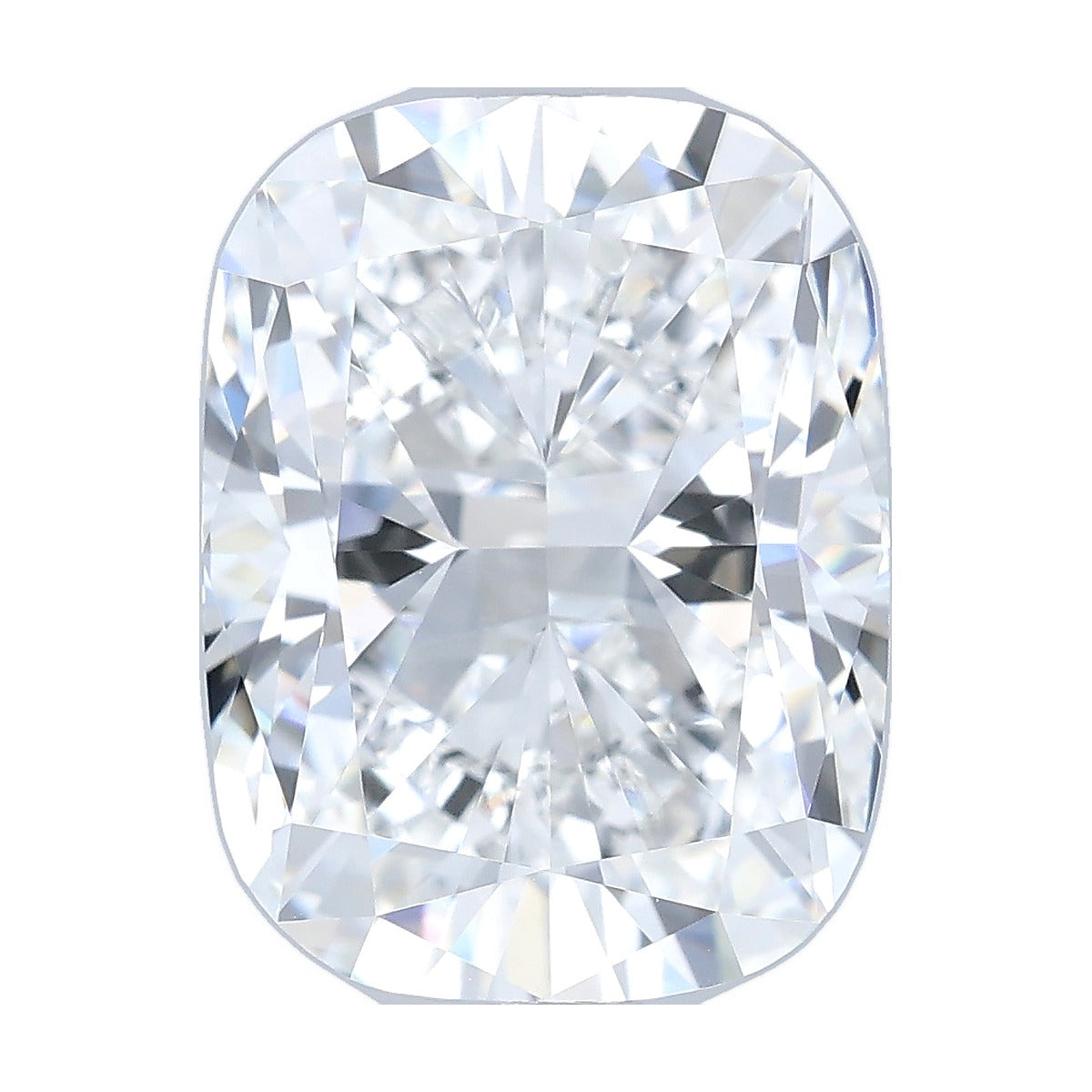 3.57 ct elongated cushion lab-grown diamond, E color, VVS1 clarity, IGI certified, still from its 360° video
