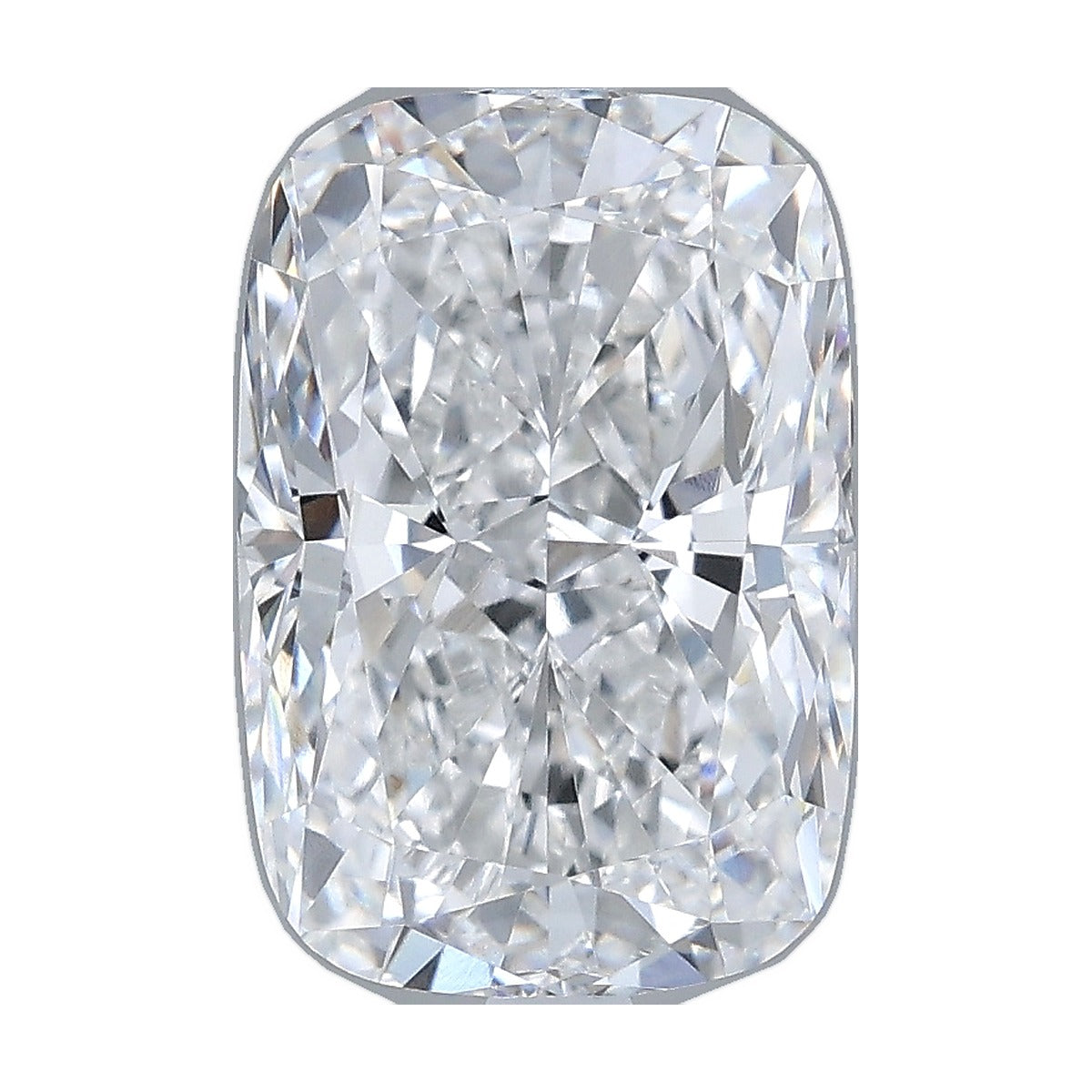 3.57 ct elongated cushion lab-grown diamond, E color, VVS2 clarity, IGI certified, still from its 360° video