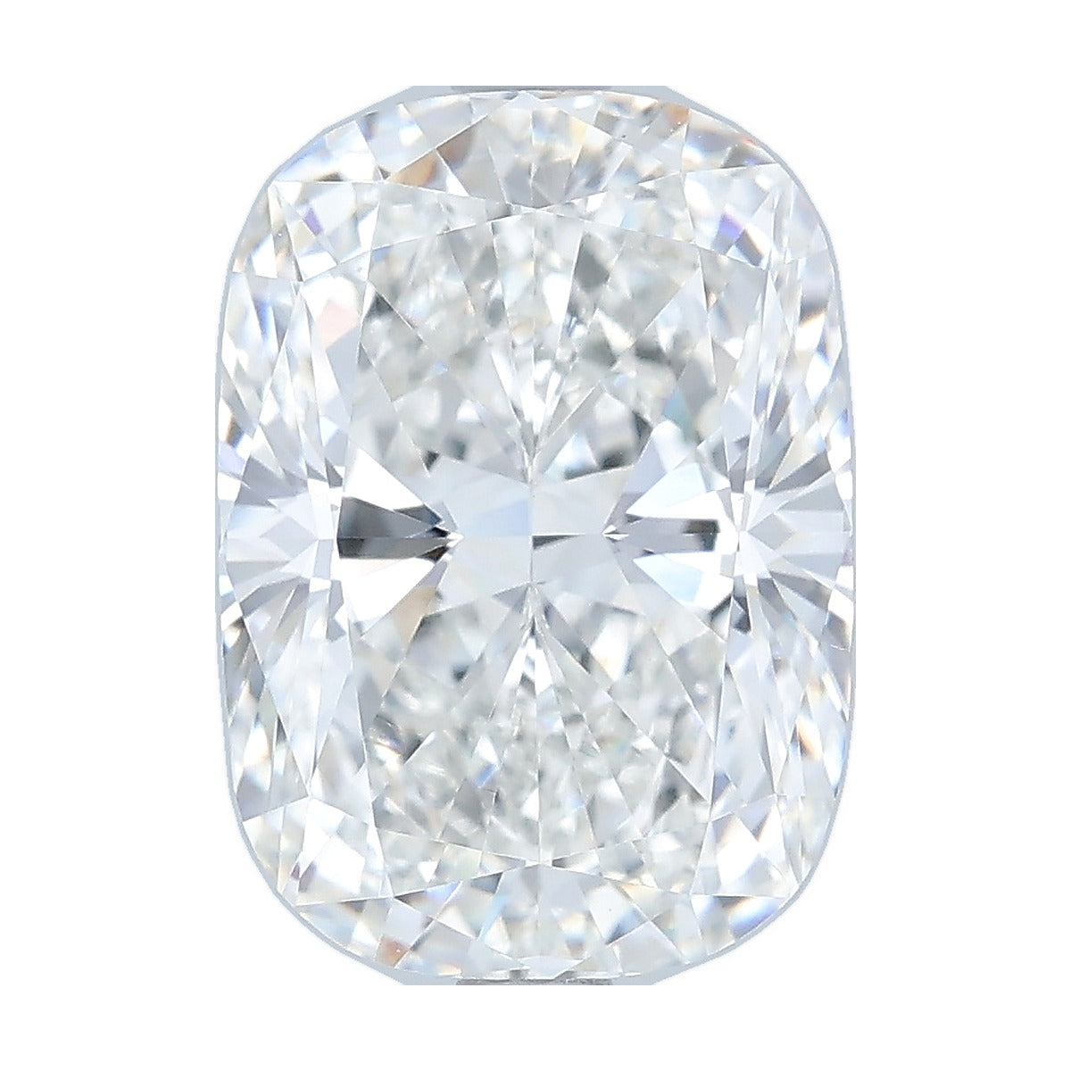 3.57 ct elongated cushion lab-grown diamond, F color, VVS2 clarity, IGI certified, still from its 360° video