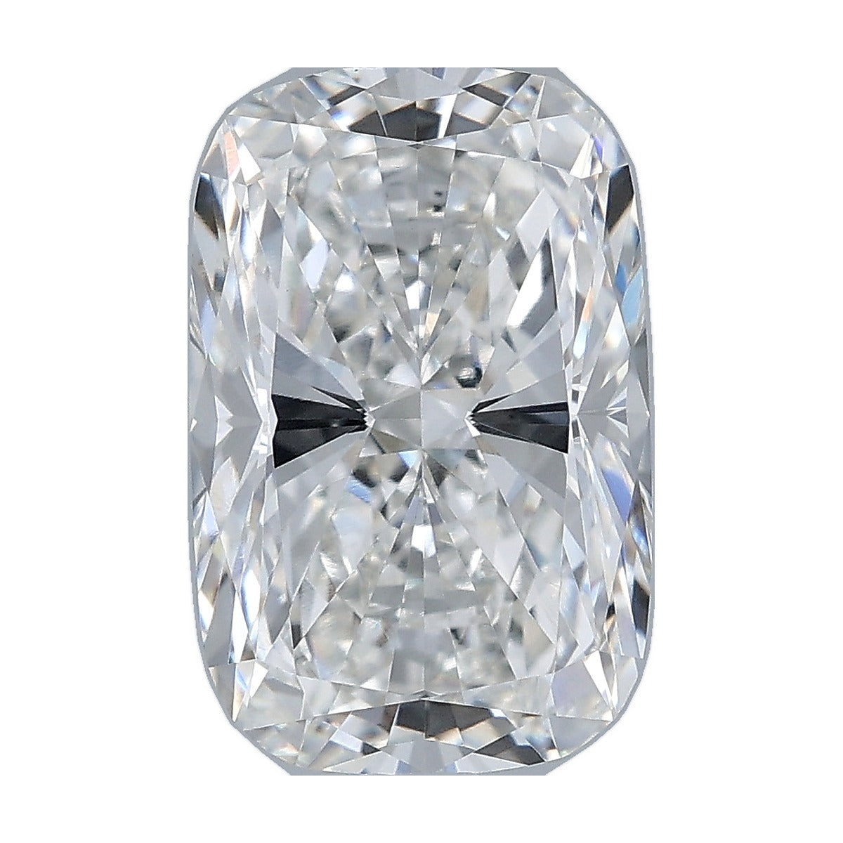 3.57 ct elongated cushion lab-grown diamond, F color, VVS2 clarity, IGI certified, still from its 360° video