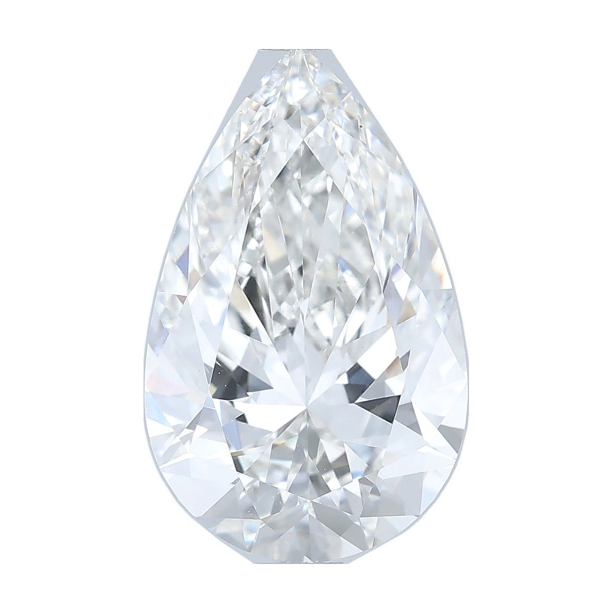 3.57 ct pear lab-grown diamond, F color, VVS2 clarity, IGI certified, still from its 360° video