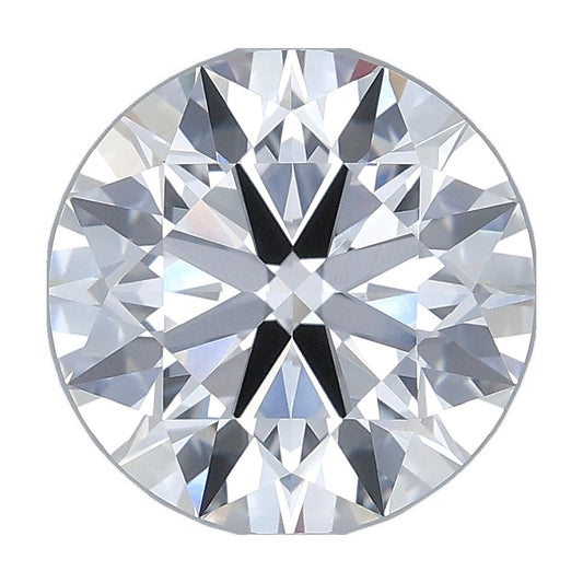 3.57 ct round lab-grown diamond, D color, VVS2 clarity, IGI certified, still from its 360° video