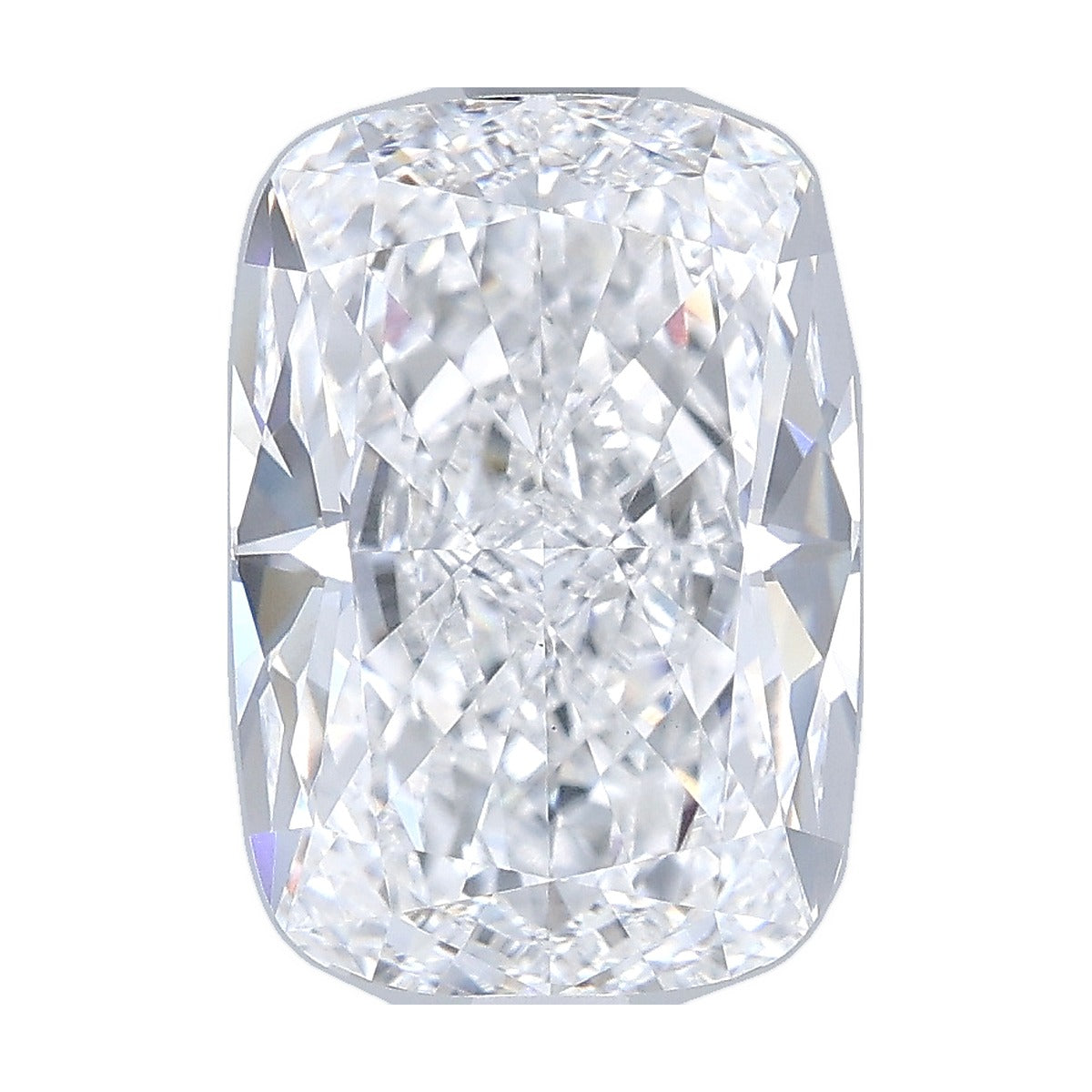 3.58 ct elongated cushion lab-grown diamond, D color, VVS1 clarity, IGI certified, still from its 360° video