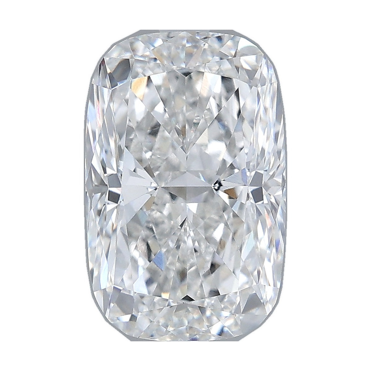 3.58 ct elongated cushion lab-grown diamond, E color, VVS2 clarity, IGI certified, still from its 360° video