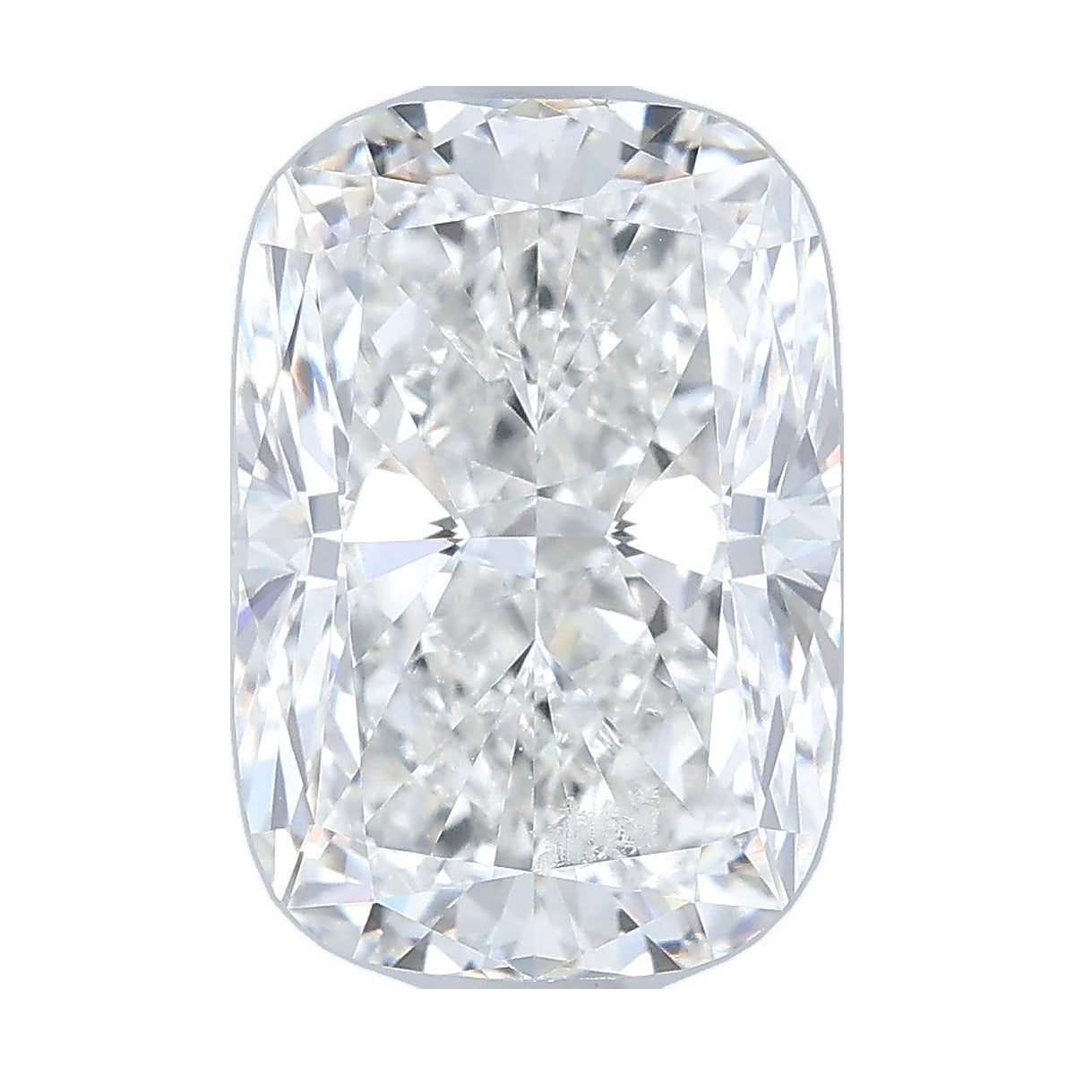 3.58 ct elongated cushion lab-grown diamond, F color, VVS2 clarity, IGI certified, still from its 360° video
