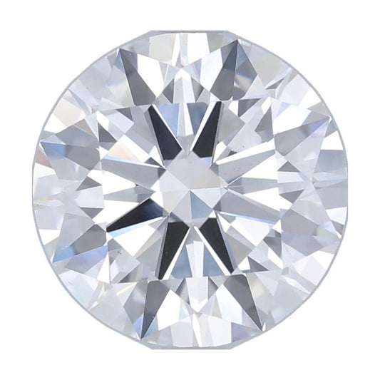 3.59 ct round lab-grown diamond, D color, VS2 clarity, IGI certified, still from its 360° video