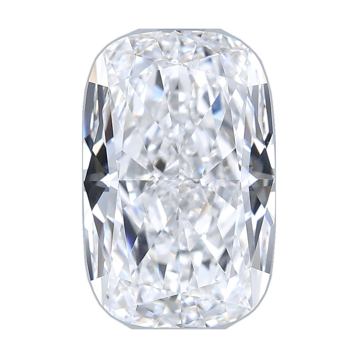 3.70 ct elongated cushion lab-grown diamond, D color, VVS1 clarity, IGI certified, still from its 360° video