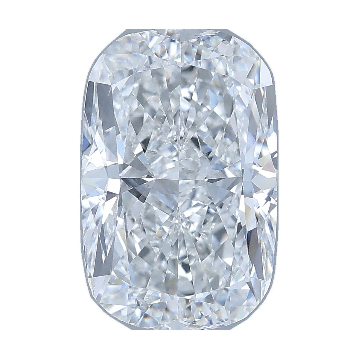 3.70 ct elongated cushion lab-grown diamond, E color, VVS2 clarity, IGI certified, still from its 360° video