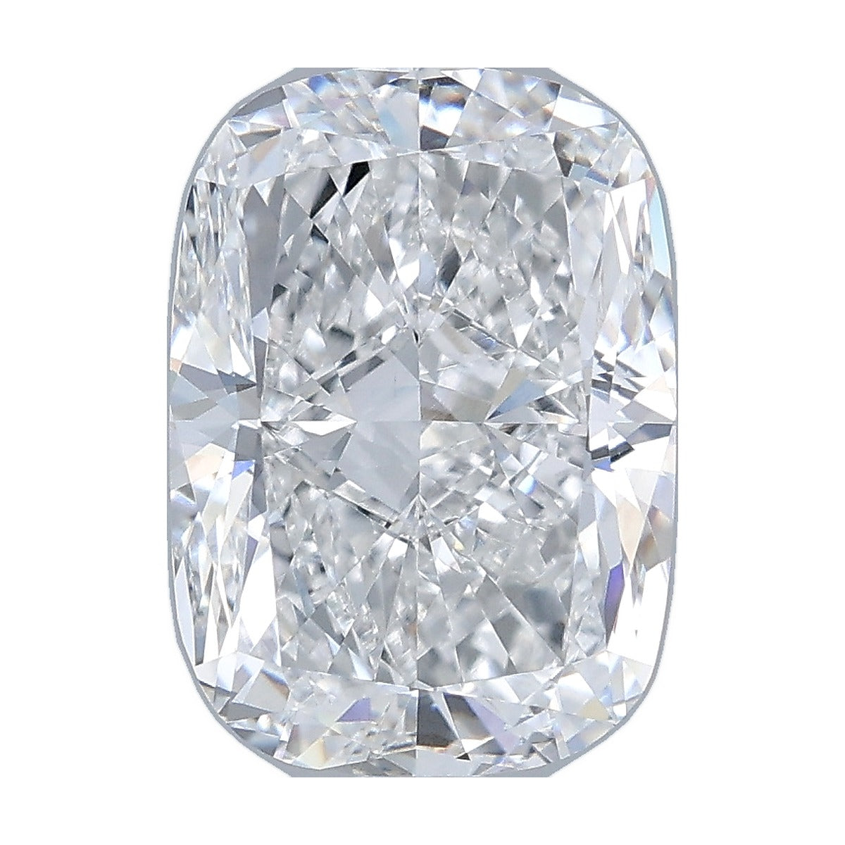 3.71 ct elongated cushion lab-grown diamond, E color, VVS2 clarity, IGI certified, still from its 360° video