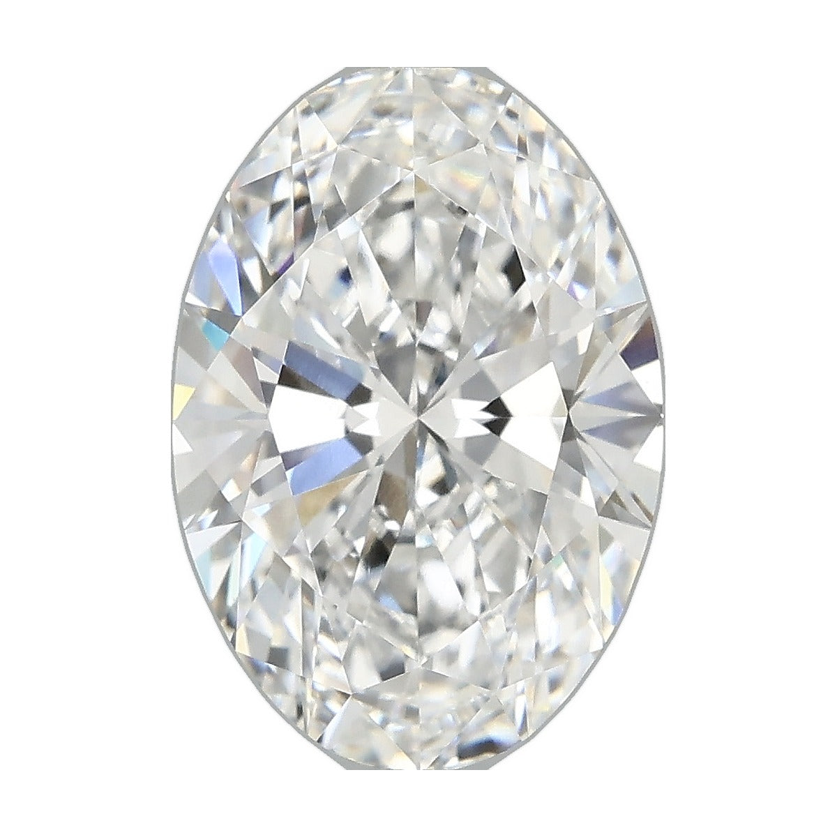 3.71 ct oval lab-grown diamond, D color, VVS2 clarity, IGI certified, still from its 360° video