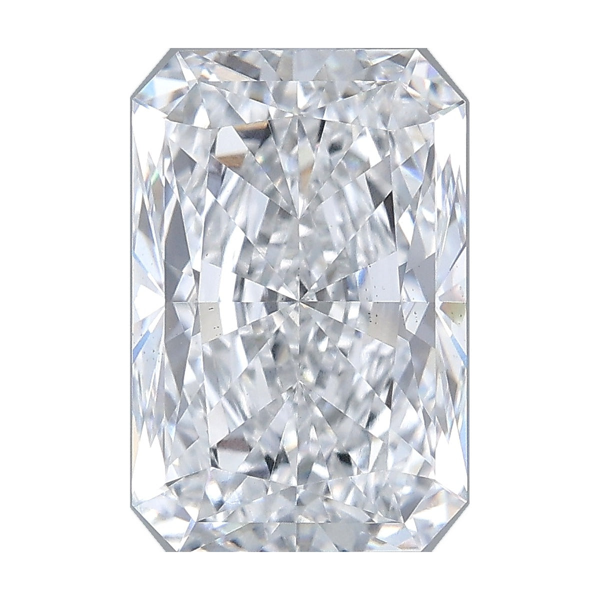 3.71 ct radiant lab-grown diamond, D color, VS2 clarity, IGI certified, still from its 360° video