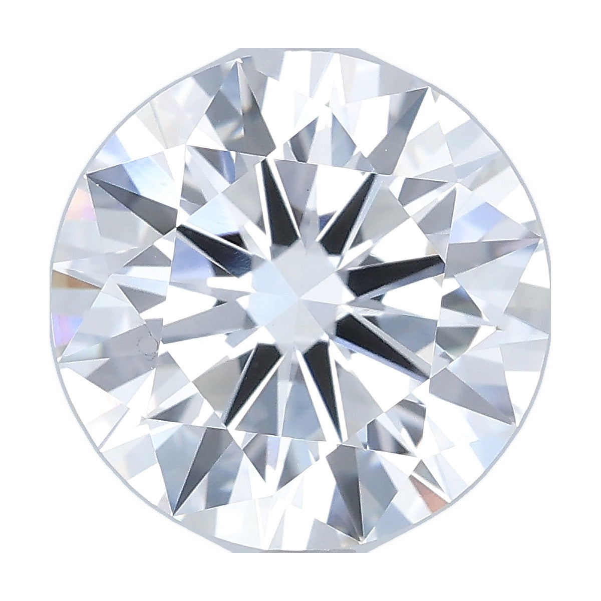 3.71 ct round lab-grown diamond, F color, VVS2 clarity, IGI certified, still from its 360° video