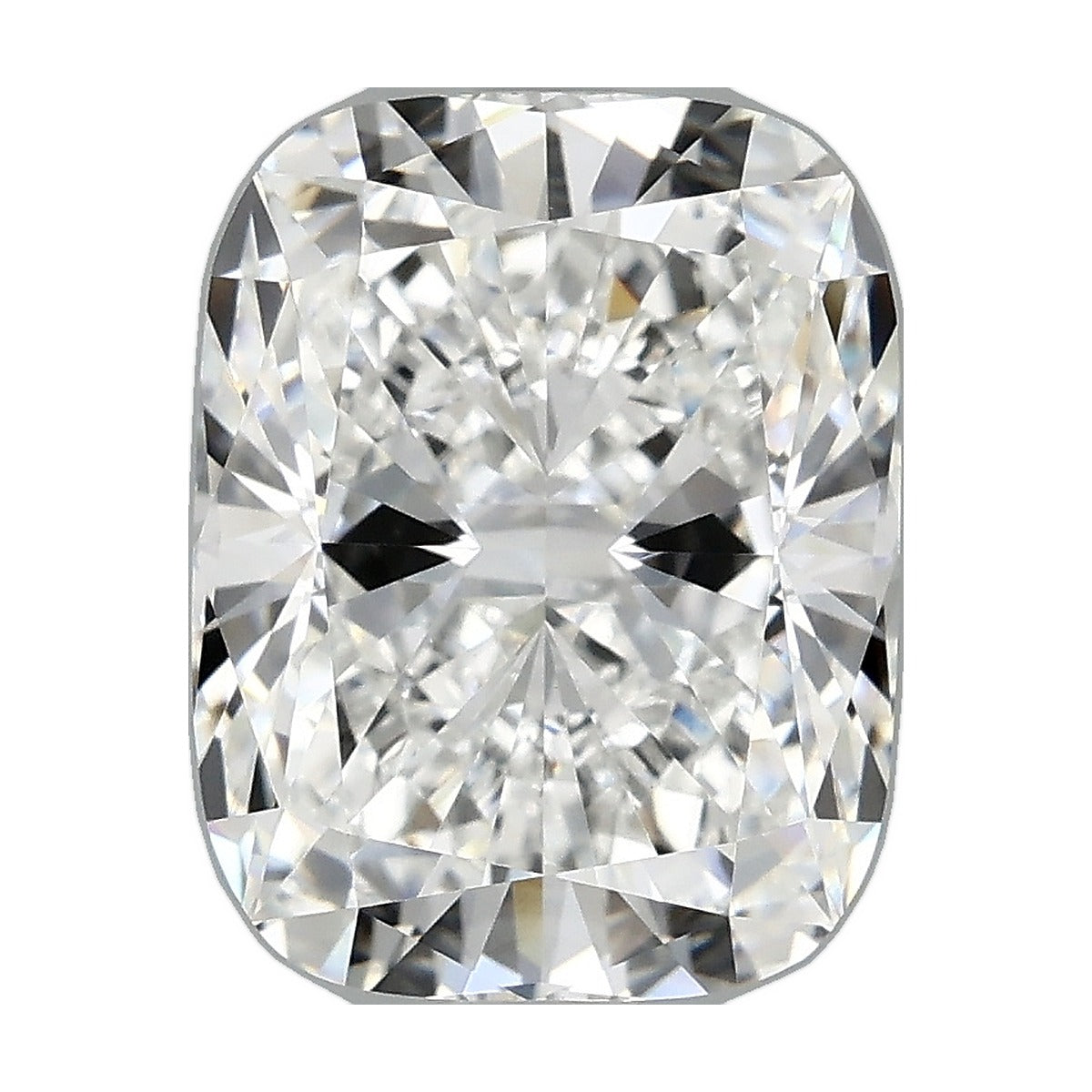 3.72 ct elongated cushion lab-grown diamond, E color, VS1 clarity, IGI certified, still from its 360° video