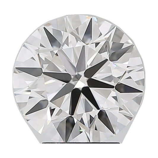 3.72 ct round lab-grown diamond, E color, VVS2 clarity, IGI certified, still from its 360° video