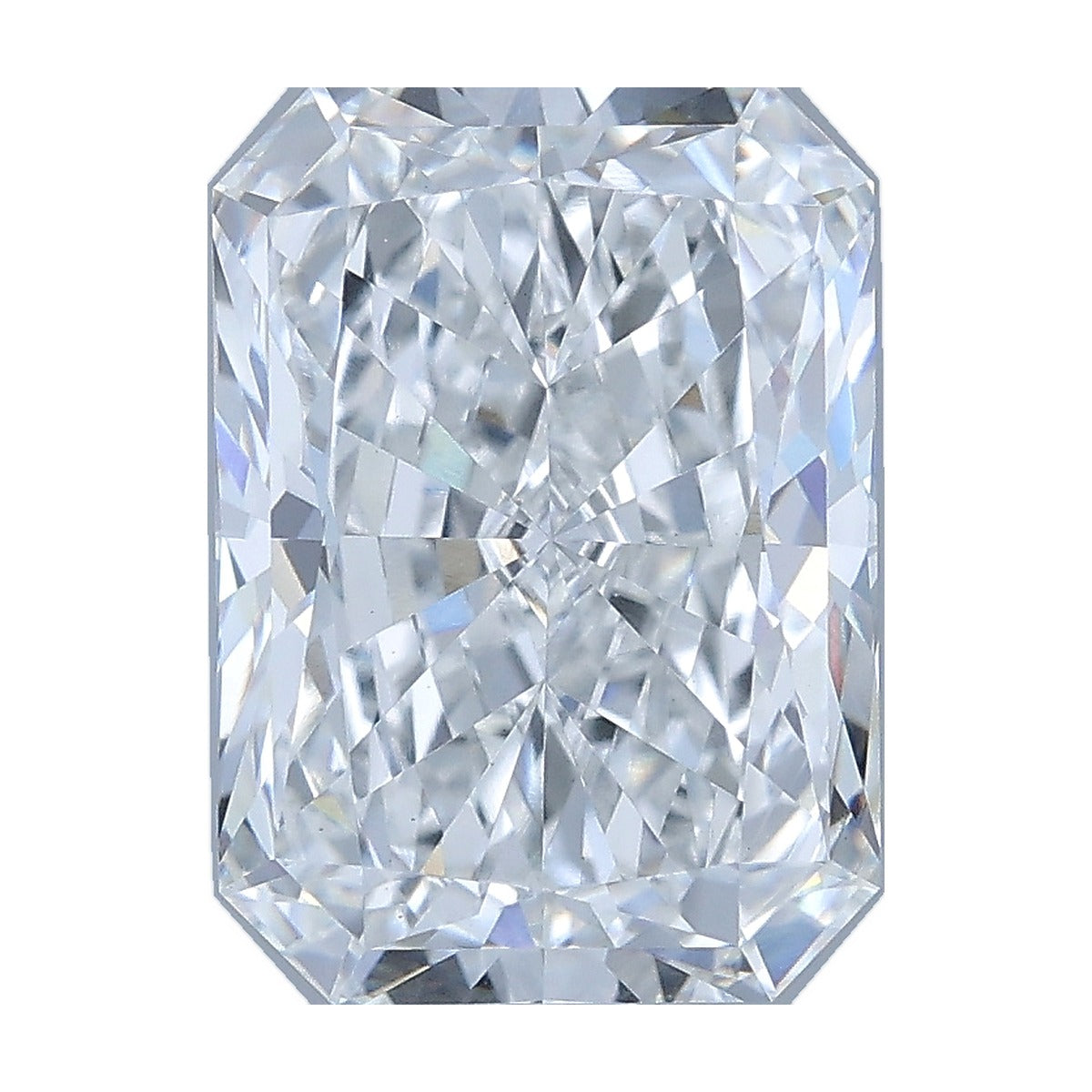 3.73 ct radiant lab-grown diamond, E color, VS1 clarity, IGI certified, still from its 360° video