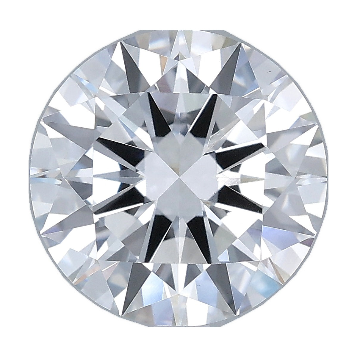3.73 ct round lab-grown diamond, D color, VVS2 clarity, IGI certified, still from its 360° video