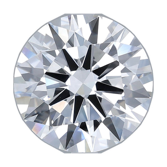 3.73 ct round lab-grown diamond, D color, VVS2 clarity, IGI certified, still from its 360° video