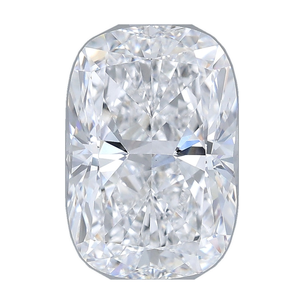 3.74 ct elongated cushion lab-grown diamond, D color, VVS2 clarity, IGI certified, still from its 360° video