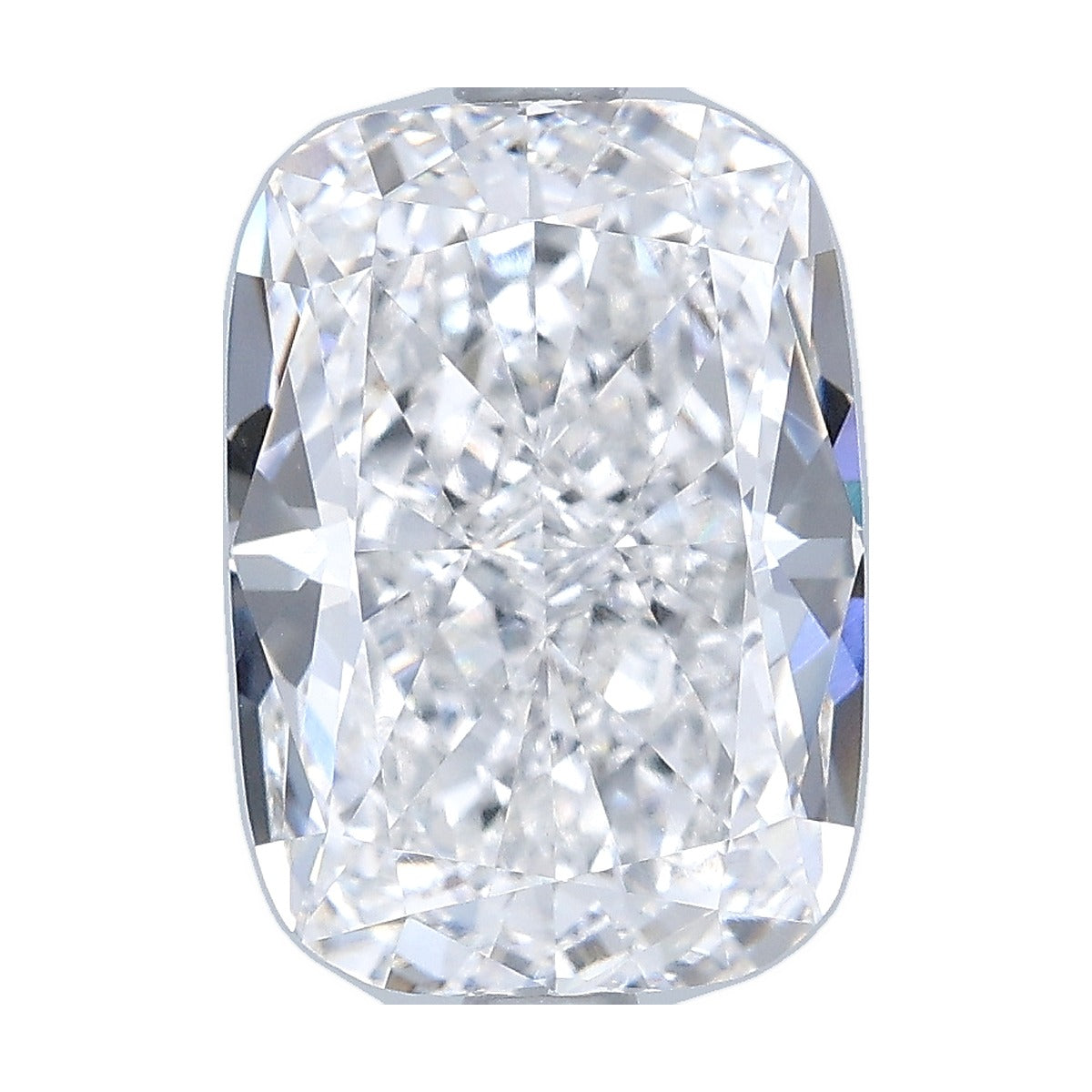 3.74 ct elongated cushion lab-grown diamond, E color, VVS1 clarity, IGI certified, still from its 360° video