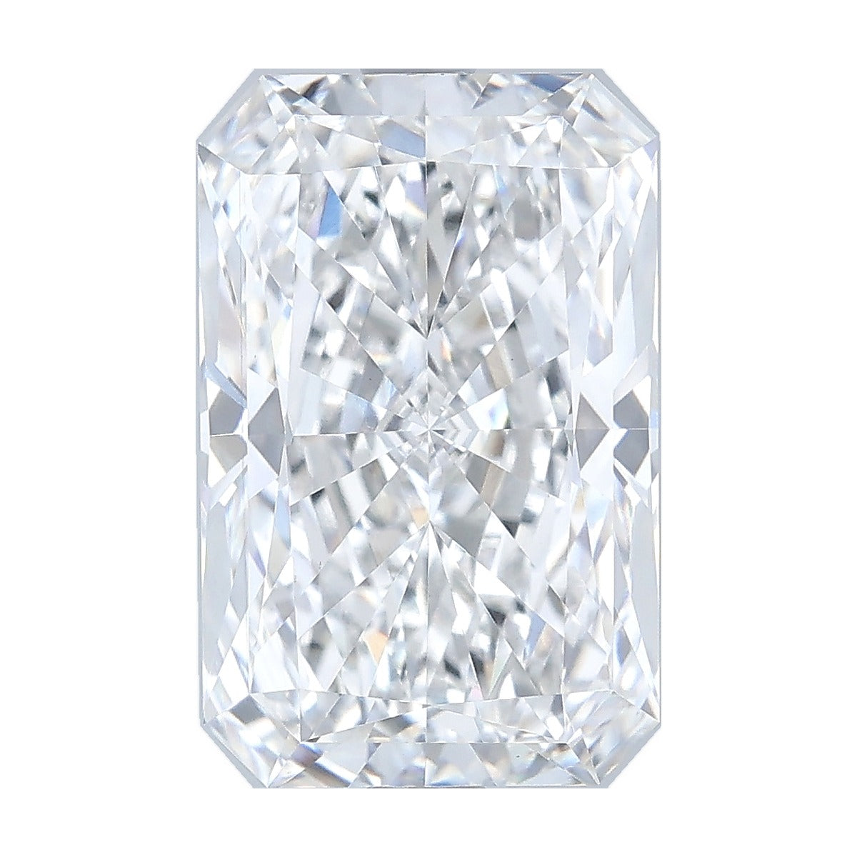 3.76 ct radiant lab-grown diamond, F color, VS1 clarity, IGI certified, still from its 360° video