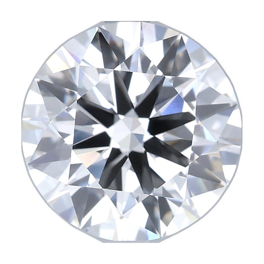 3.77 ct round lab-grown diamond, E color, VVS2 clarity, IGI certified, still from its 360° video