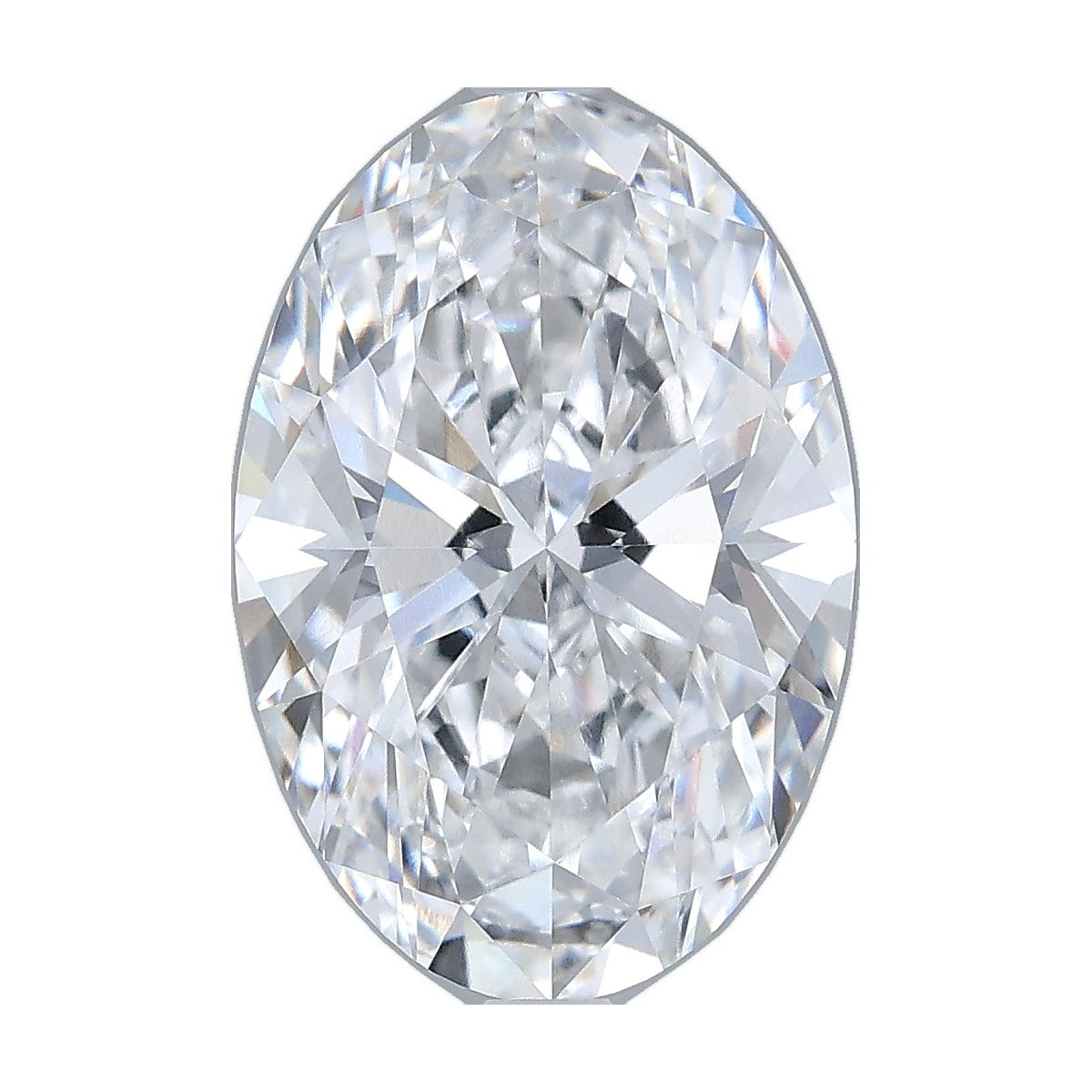 3.78 ct oval lab-grown diamond, D color, VVS2 clarity, IGI certified, still from its 360° video