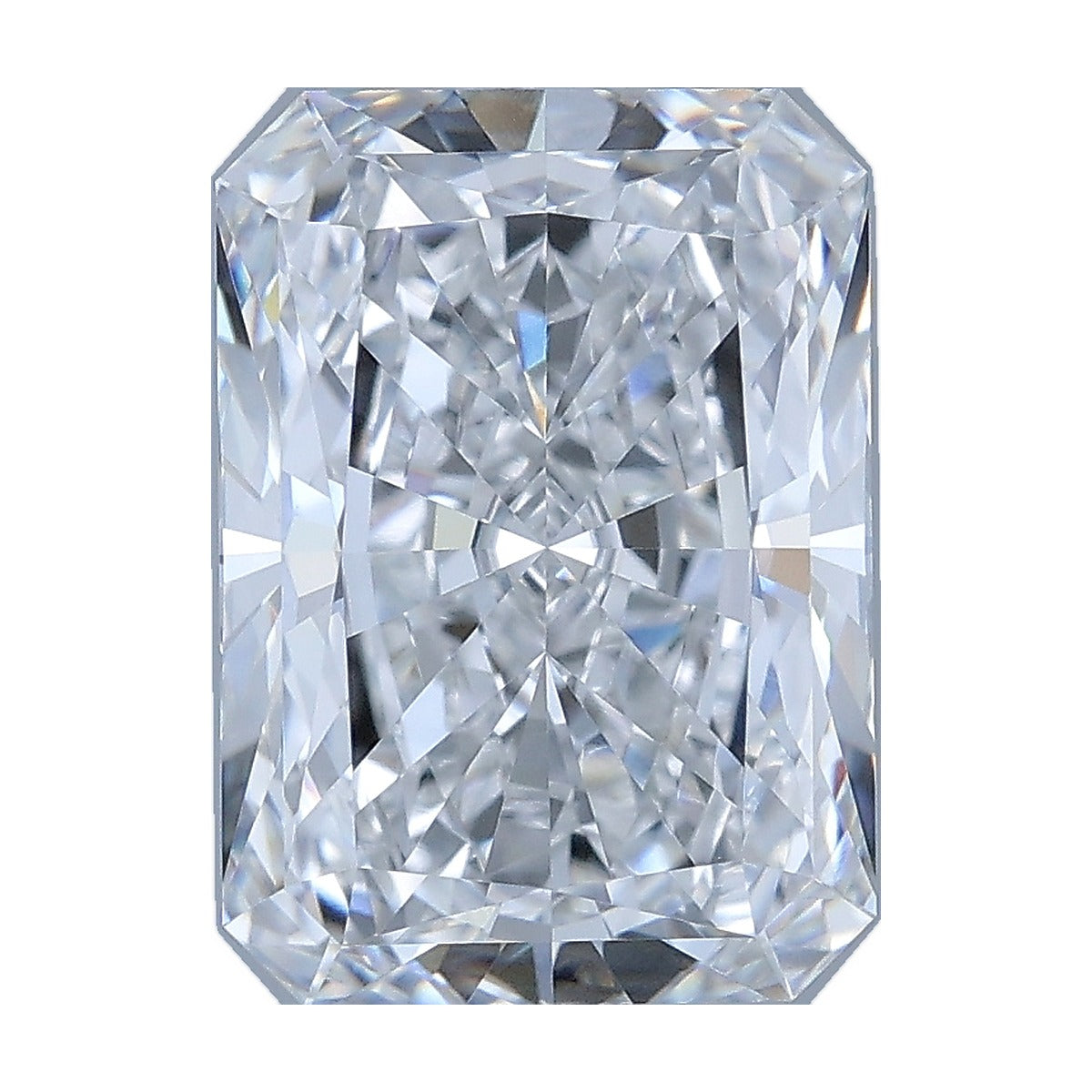 3.78 ct radiant lab-grown diamond, D color, VVS1 clarity, IGI certified, still from its 360° video